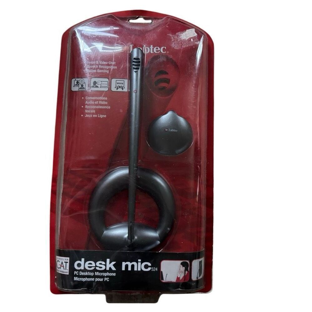 Labtec Desk Mic PC Desktop Microphone *New*